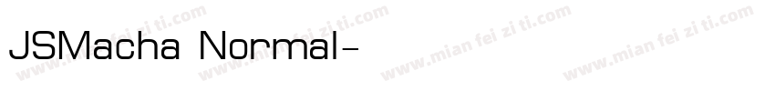 JSMacha Normal字体转换